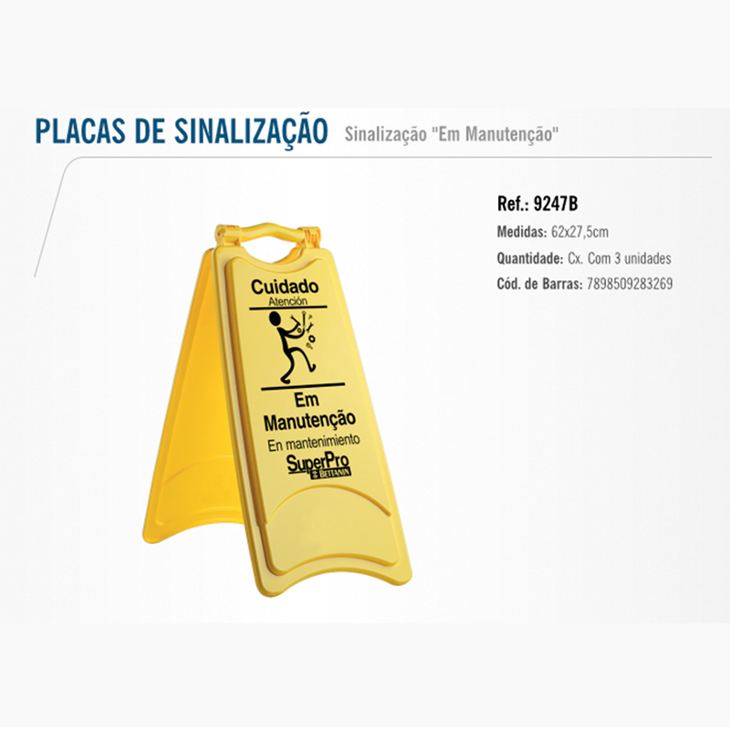 Placa Sinalização Em Manutenção Bettanin -9247B