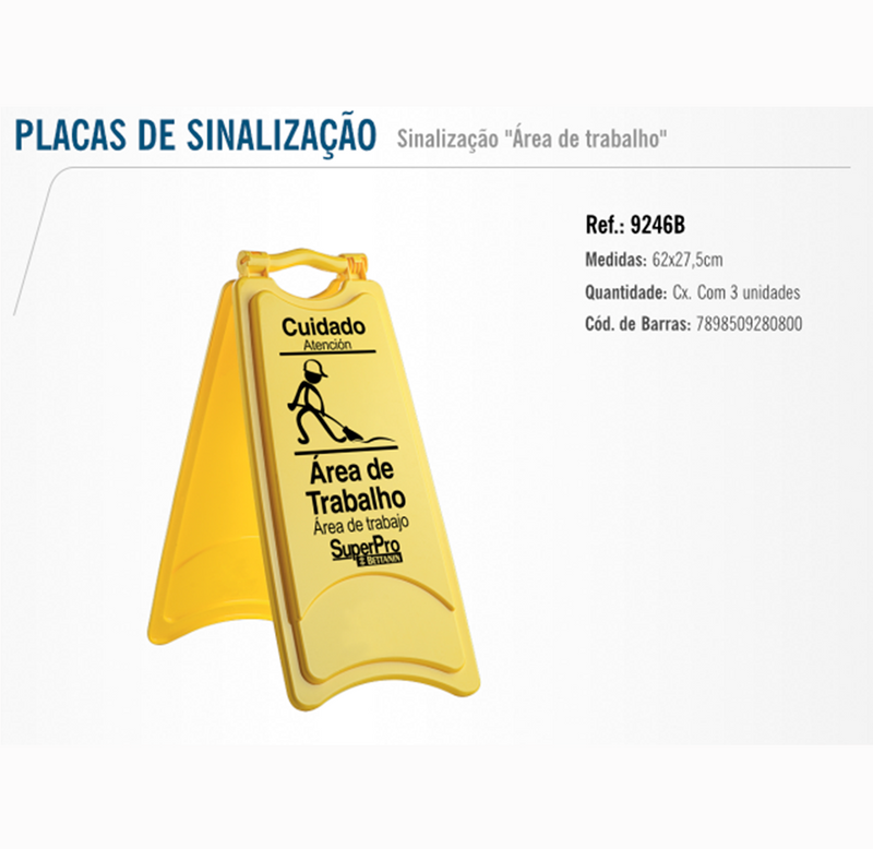 Placa De Sinalização Área De Trabalho - Bettanin
