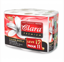 Papel Higienico Clara Folha Dupla 12X30M Premium