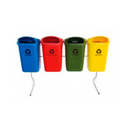 Lixeira C/ Abertura Frontal (Papeleira) 50L 4 Cestos - St7