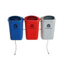 Lixeira Abert Fron (Papeleira) 50L 3 Cestos - St09