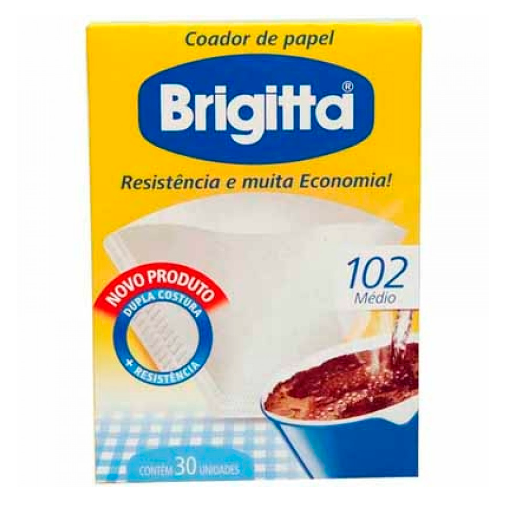 Filtro Papel P/Cafe Brigitta 102