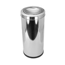 Lixeira Inox 22 Litros Tampa Meia Esfera