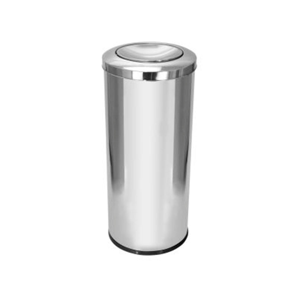 Lixeira Inox 50 Litros Tampa Meia Esfera