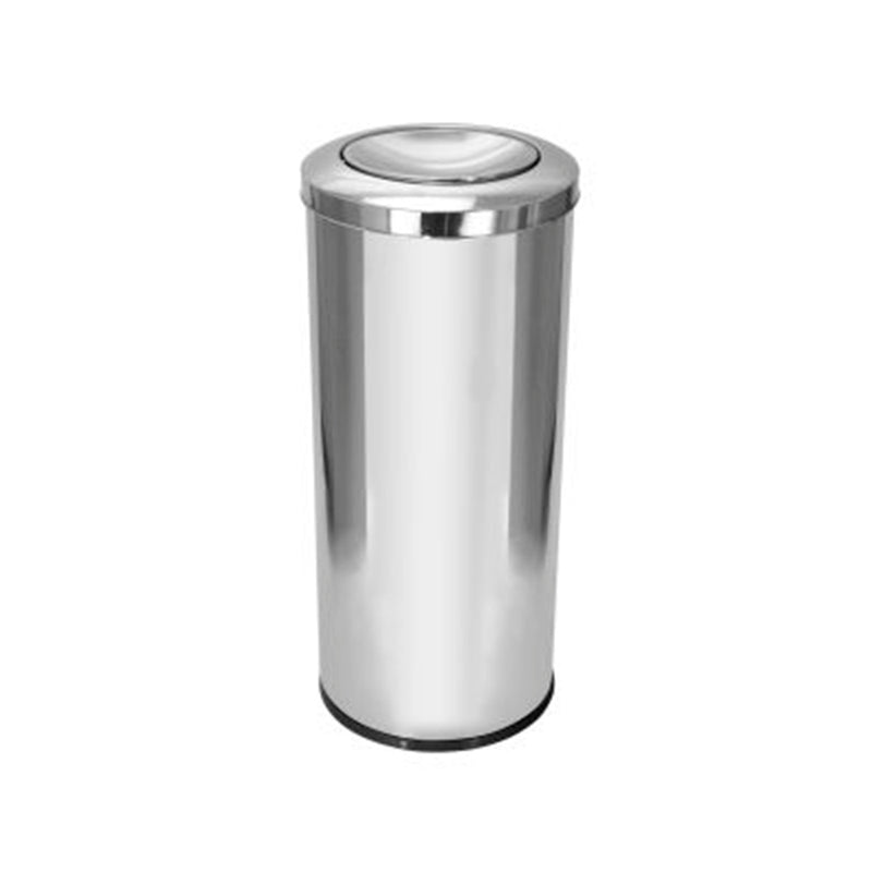 Lixeira Inox 50 Litros Tampa Meia Esfera