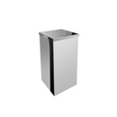 Qi3- Lixeira Quadrada  Aço Inox C/ Tamp Vai-Ve 36L
