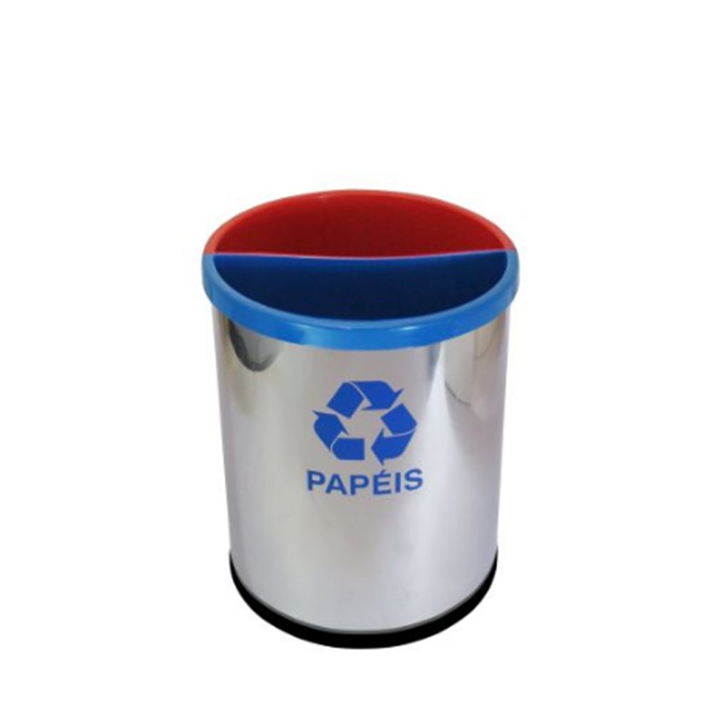 Mix2I - Lixeira Mix Inox Com 2 Divisões