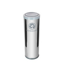 C42 Lixeira Aço Inox C Tamp Meia Esfera Plast 30L