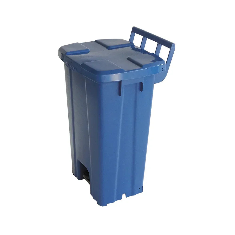 Lixeira Quadrada 100L C/ Pedal S/ Rodas - P100S