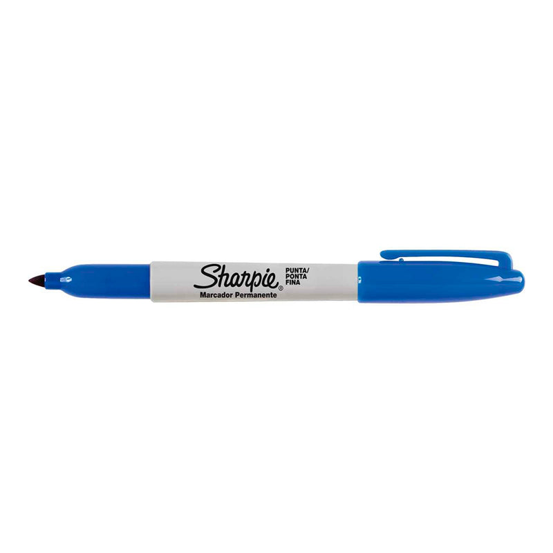 Pincel Marcador Permane Sharpie Fino Azul