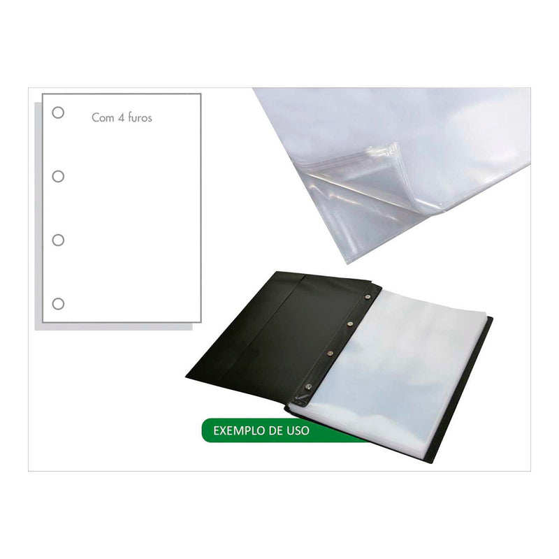 Envelope Plastico A4 4 Furos 0