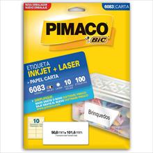 Etiqueta Pimaco 50,8 X 101,6 C/100 10 Fls