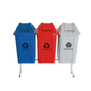Conjunto Para Coleta Seletiva 60L Com 3 Lixeiras
