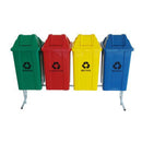 Conjunto Para Coleta Seletiva 60L Com 4 Lixeiras