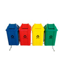 Conjunto Para Coleta Seletiva 100L Com 4 Lixeiras