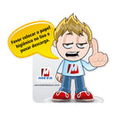 Placa Limpinho - Papel Lixo E Descarga