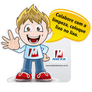 Placa Limpinho - Coloque Lixo No  Lixo