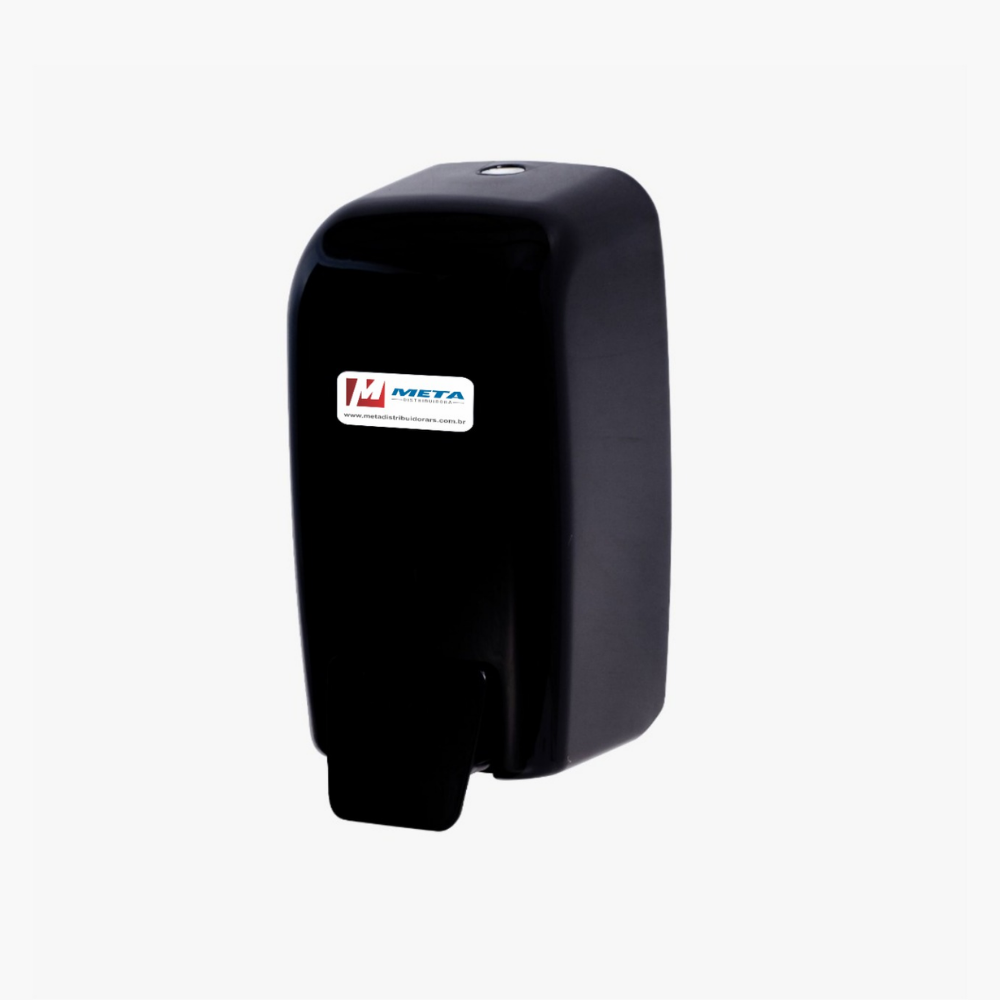 Dispenser Sab/Álcool Gel Fechado Preto