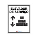 Placa Elevador De Serviço - 20X25