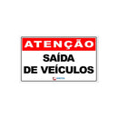 Placa Saída De Veículos - 50X30