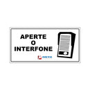 Placa Aperte O Interfone - 10X5