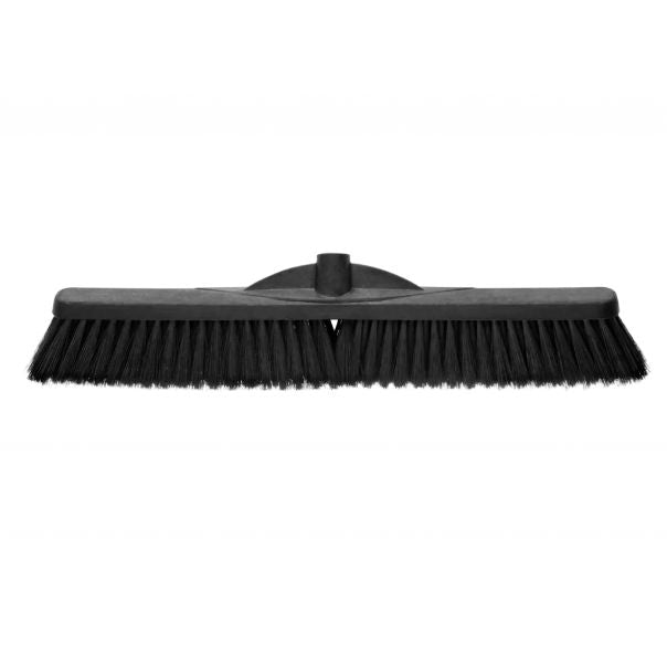 Vassoura cerda macia plast 60cm
