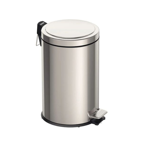 Lixeira Inox Tramontina Swing com Acabamento Scotch Brite e Tampa Basculante 20 L
