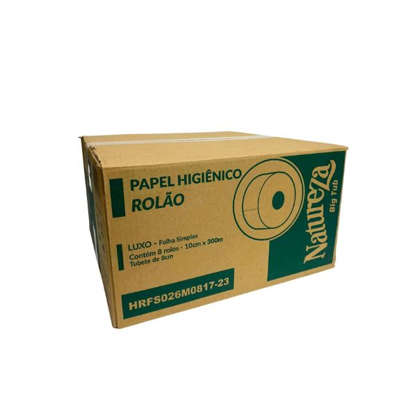 Papel Hig Rolao Natureza Std 8x300m