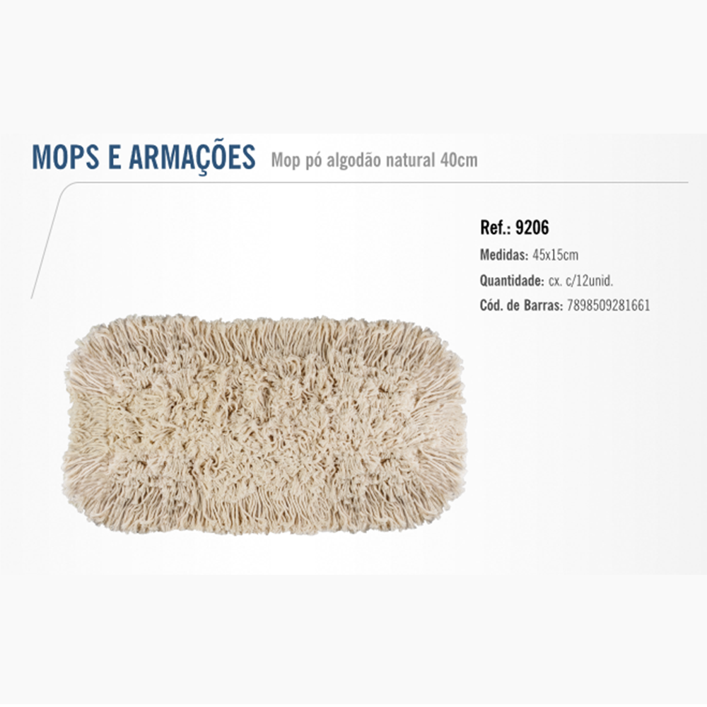 Refil Mop Pó 40 Cm Bettanin -9206