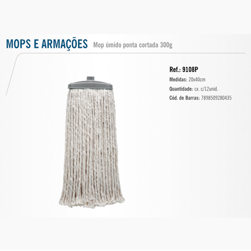 Refil Mop (Bruxa) 300Gr Bettanin - C/ Rosca -9108P