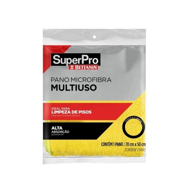Pano Microfibra Multiuso Amarelo
