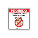 Proibido Acesso de Cães Aos Jardins 20x20