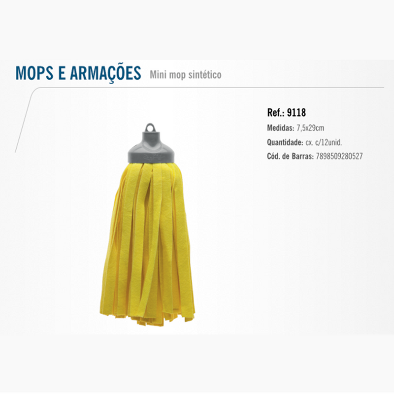 Refil Mop (Bruxa) Amarela 190Gr. Bettanin -9118