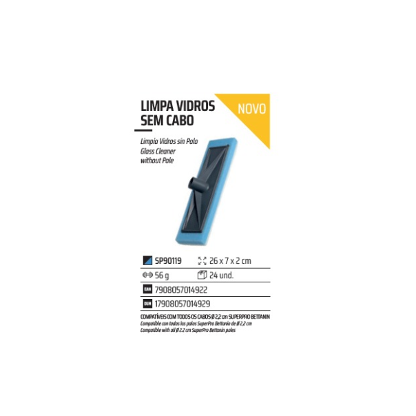 Rodo Limpa Vidro Solution Bettanin S/cabo - Sp90119