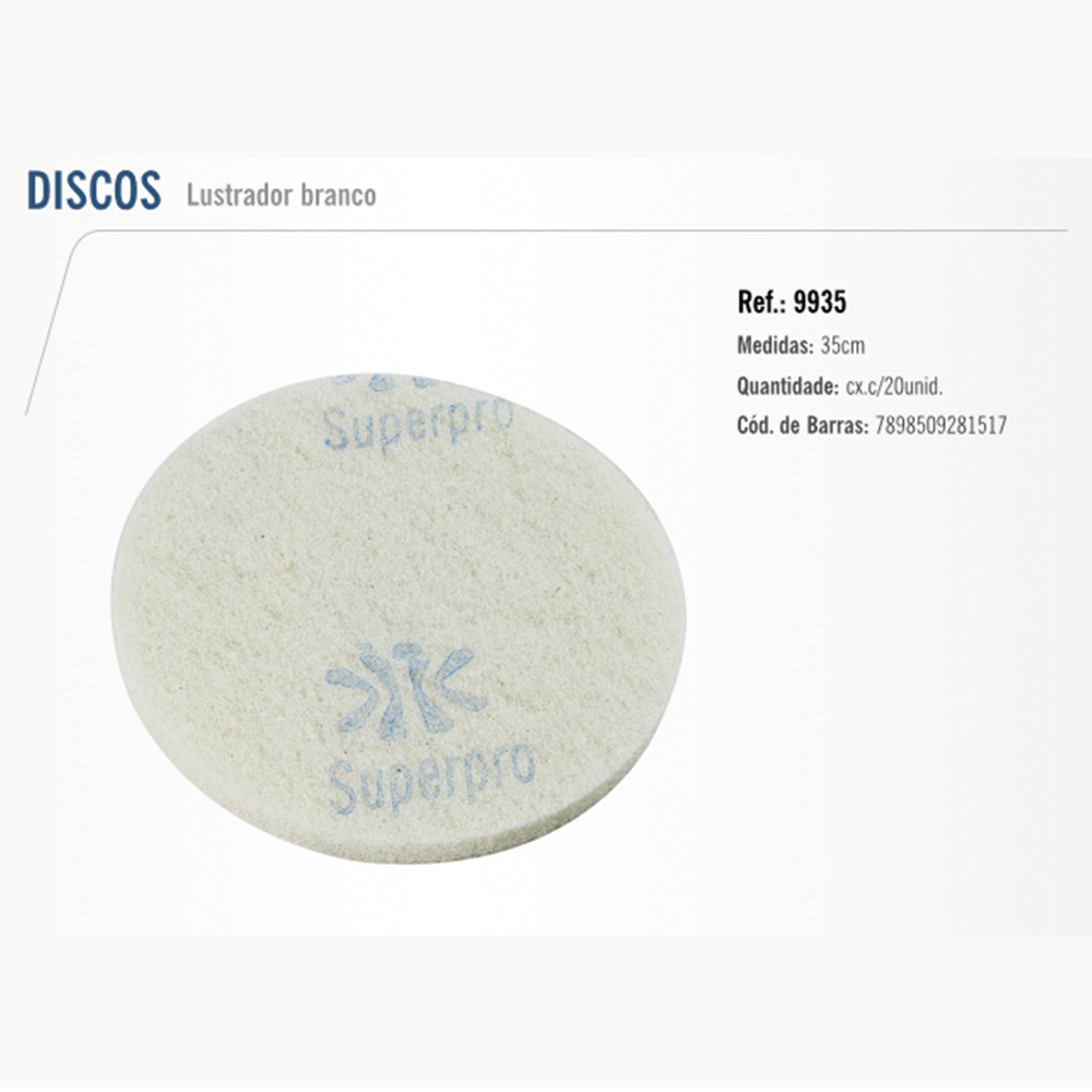 Disco Limpador Bettanin Branco 350Mm