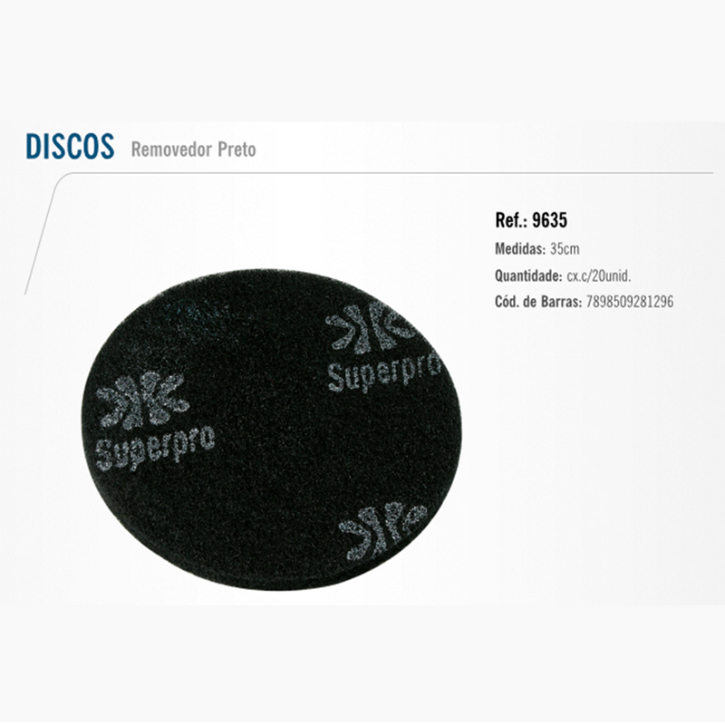 Disco Limpador Bettanin Preto 350Mm