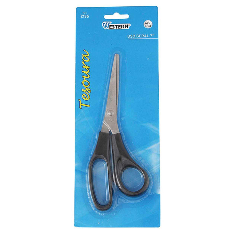 Tesoura P/ Escritório 18Cm Inox