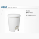 Lixeira C/ Pedal 13,5 Lt Branca Bettanin