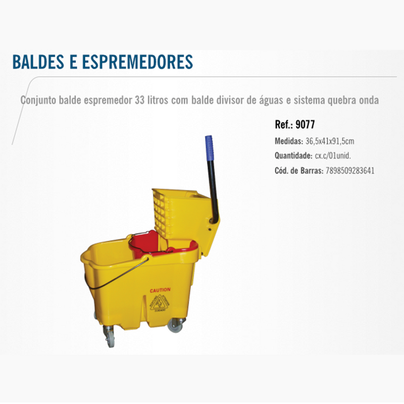 Balde C/ Divisor De Águas Bettanin 33 Litros -9077