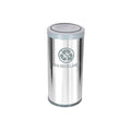 C41 Lixeira Aço Inox Ctamp Meia Esfera Plast 22L