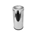 C41 Lixeira Aço Inox Ctamp Meia Esfera Plast 22L