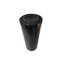 C41 Lixeira Aço Inox Ctamp Meia Esfera Plast 22L