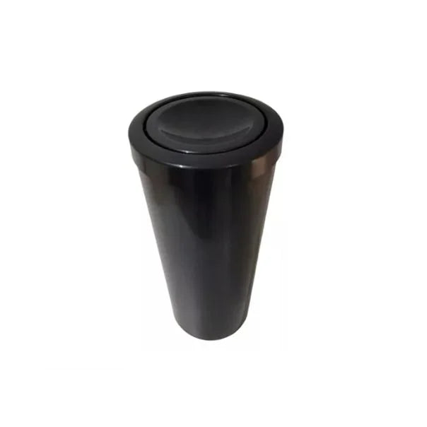 C41 Lixeira Aço Inox Ctamp Meia Esfera Plast 22L