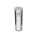 C42 Lixeira Aço Inox C Tamp Meia Esfera Plast 30L