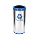 Lixeira Em Aço Inox Com Aro Plástico 22L Js - C43