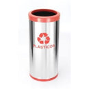 Lixeira Em Aço Inox Com Aro Plástico 22L Js - C43