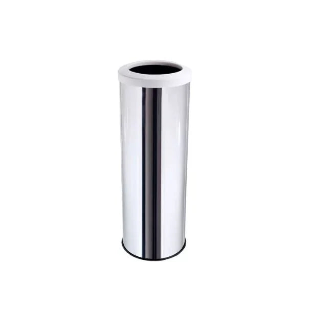 Lixeira Em Aço Inox Com Aro Plástico 30L Js - C44