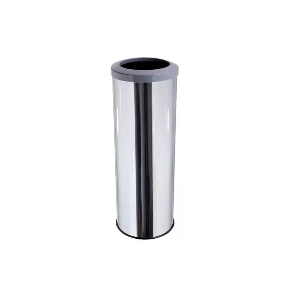 Lixeira Em Aço Inox Com Aro Plástico 30L Js - C44