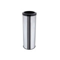 Lixeira Em Aço Inox Com Aro Plástico 30L Js - C44