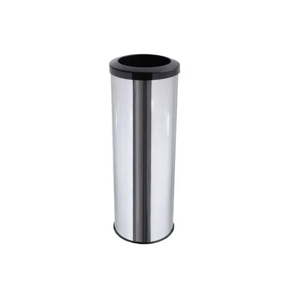Lixeira Em Aço Inox Com Aro Plástico 30L Js - C44